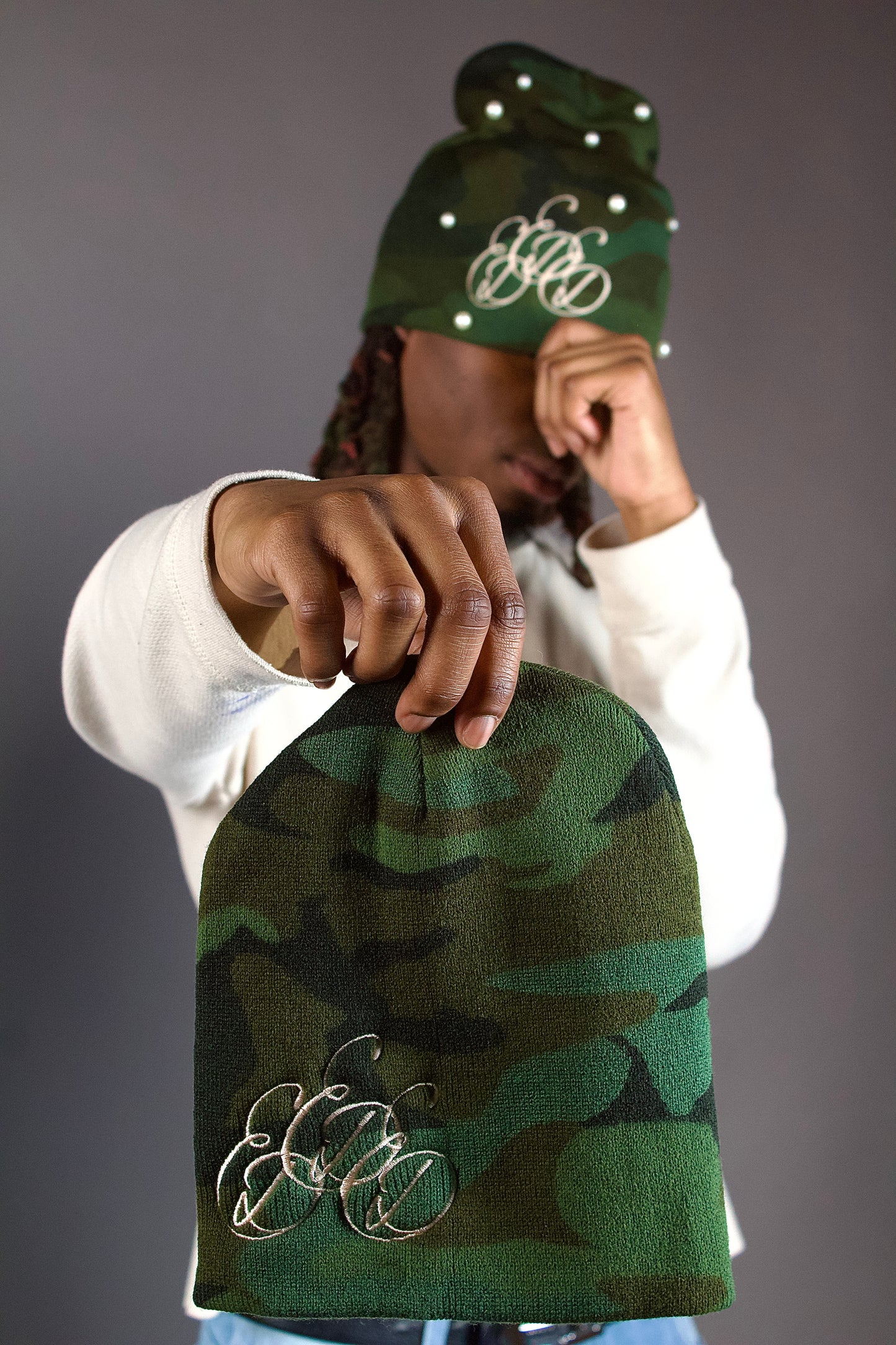 "Triple Scatter" Camo Beanie