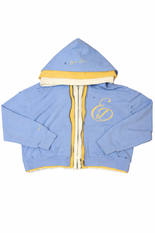 "Blue Lagoon" Triple-Layered Hoodie