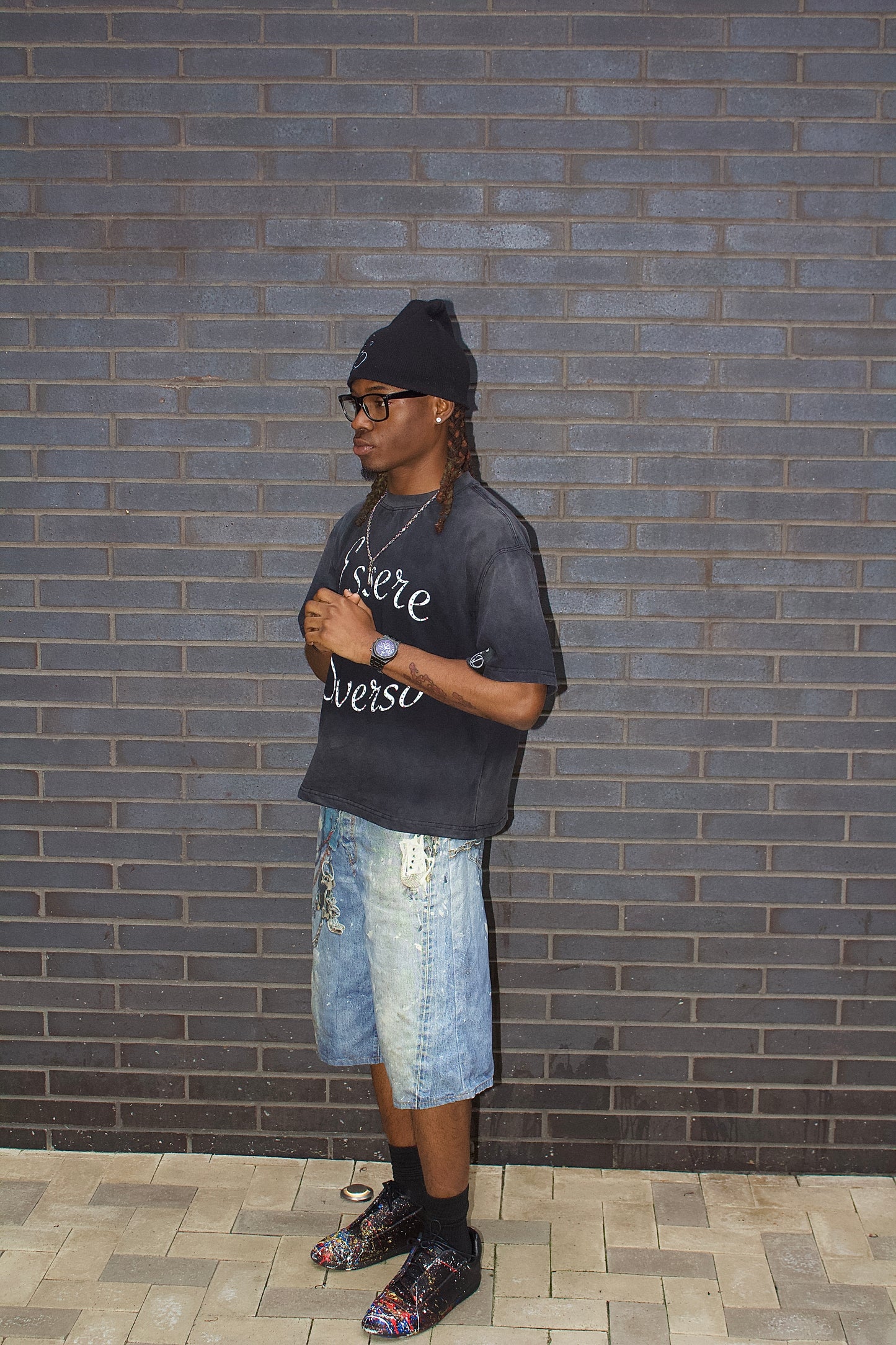 “Shadow”- Rhinestone Tee